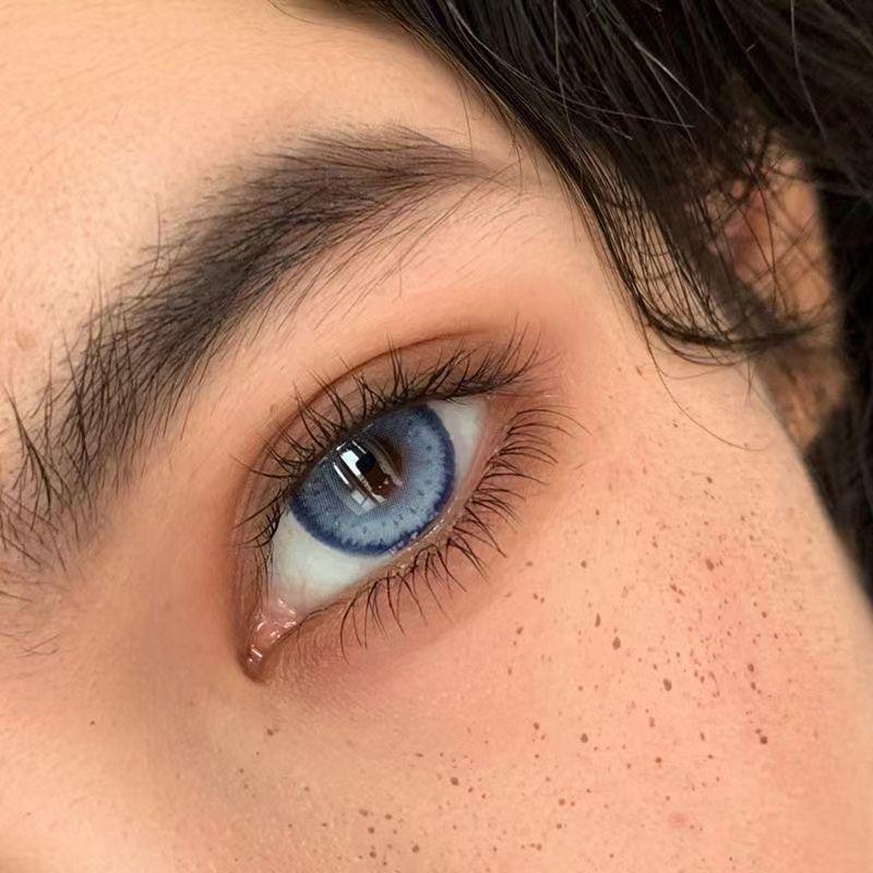 1pair Natural IceBlue Colored Contact Lenses 14.4mm Softlens