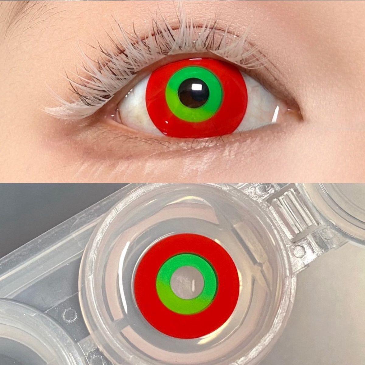 1pair Kaneki Ken Cosplay Colored Contact Lenses Halloween Contacts 14.4mm