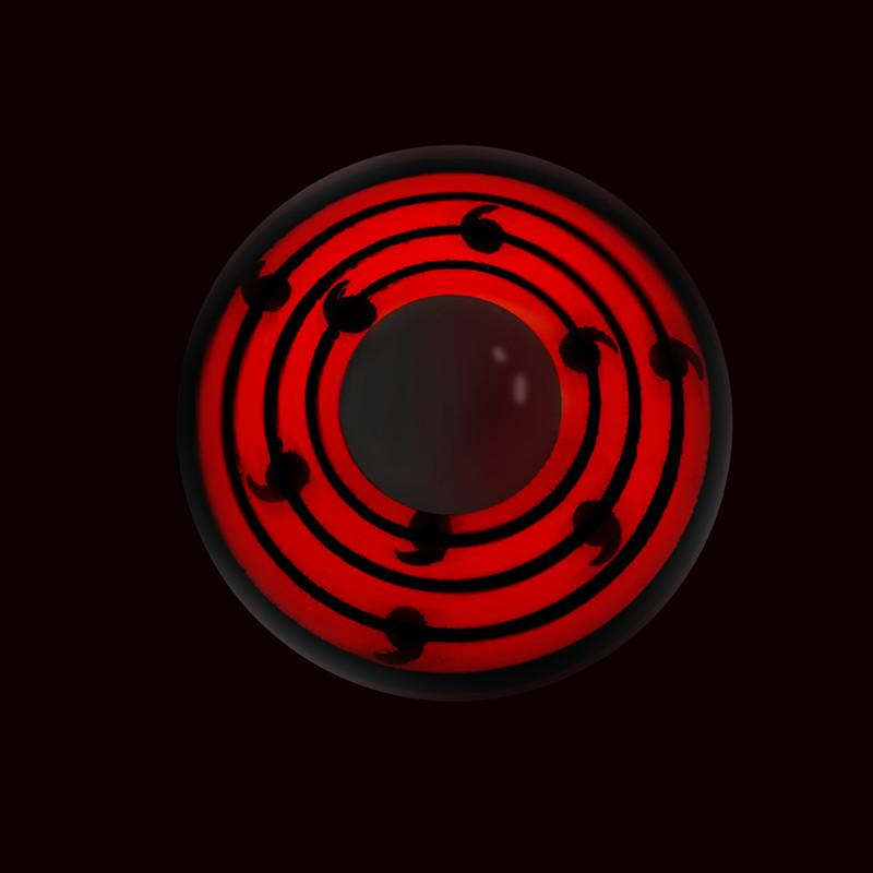 1pair Red Color Contact Lenses Naruto Uchiha Sharingan Itachi Sasuke Kakashi Madara Cosplay Anime Accessories