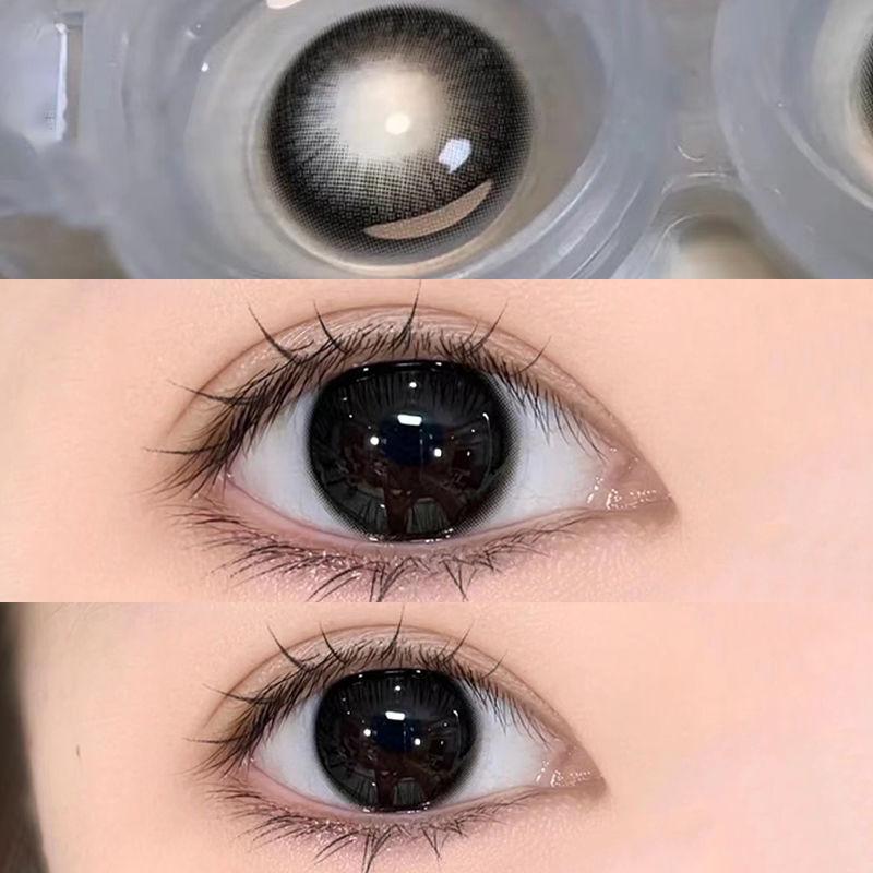 1Pair Black Bigeye Girl Colored Contact Lenses