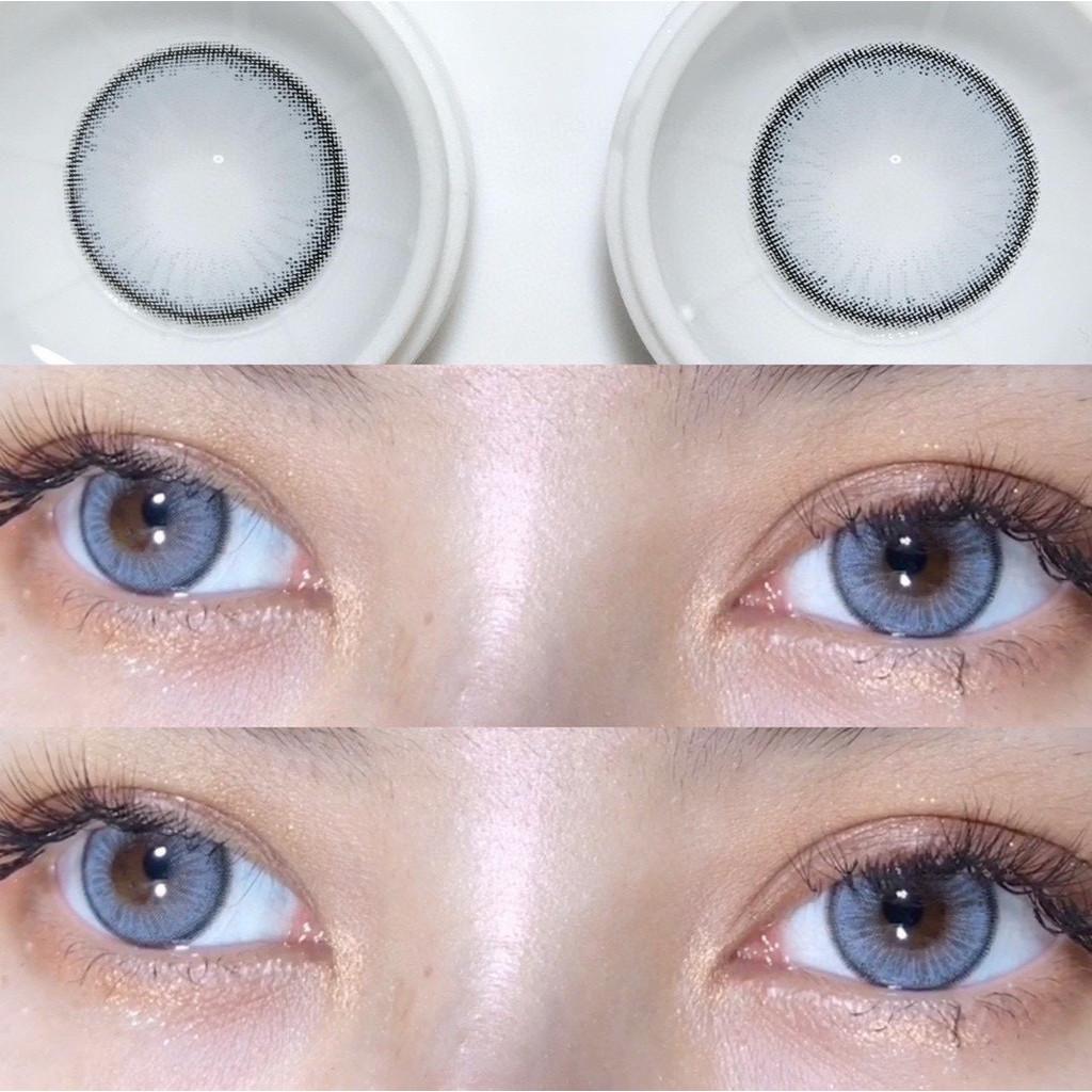 1pair JeweLens Smoky Hazel Blue Colored Contact Lenses 14.4mm