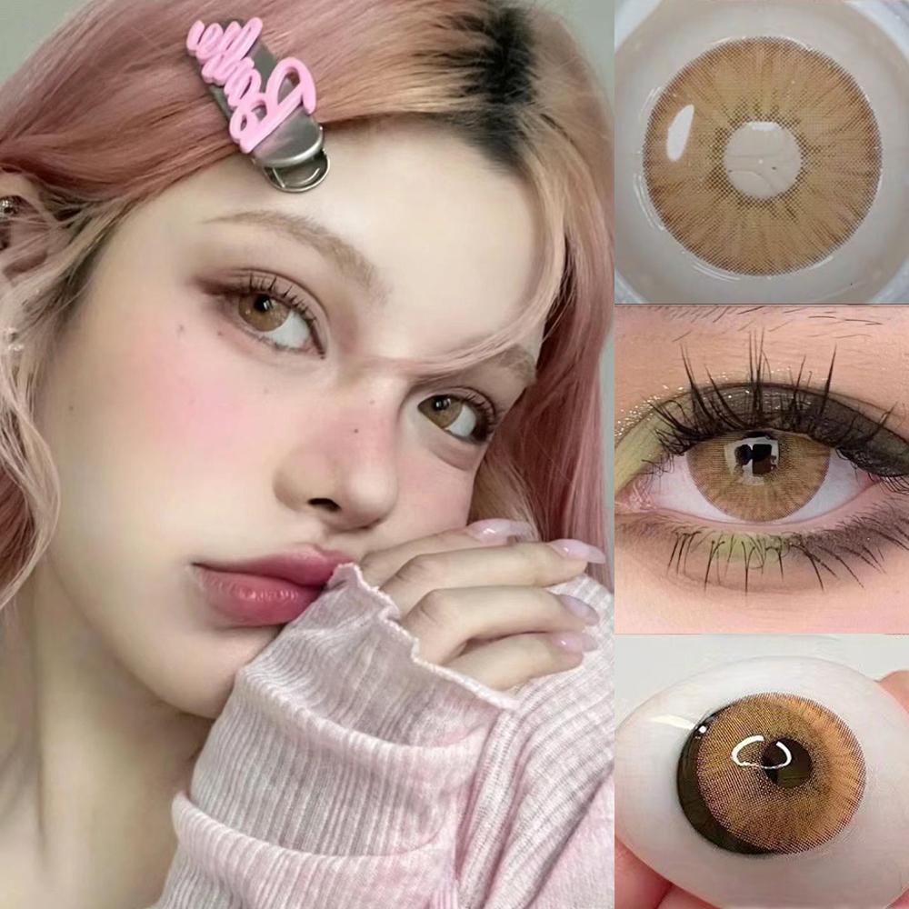 1pair Snake Queen Green Colored Contact Lenses 14.4mm