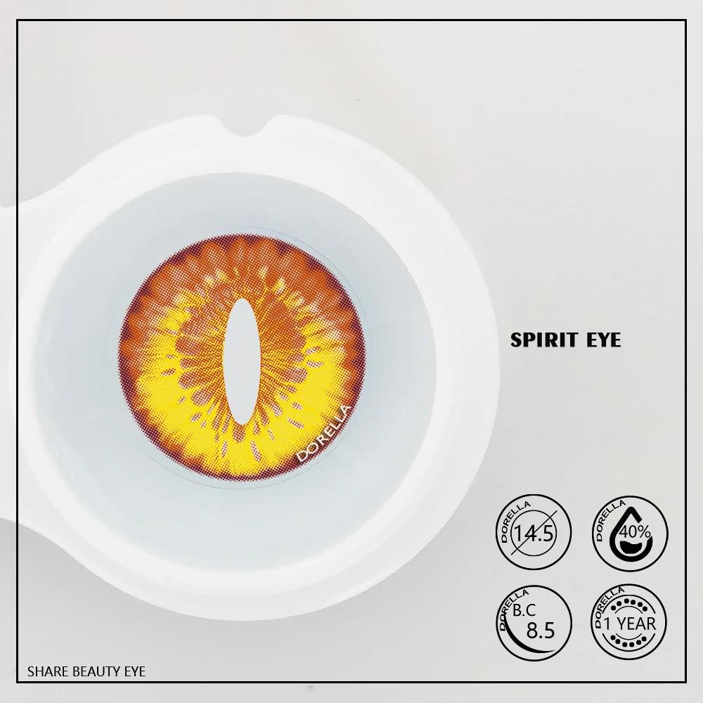 Graded 1pair Anime Ragdoll Cosplay Color Contact Lenses Cateye Pupil Softlens Halloween