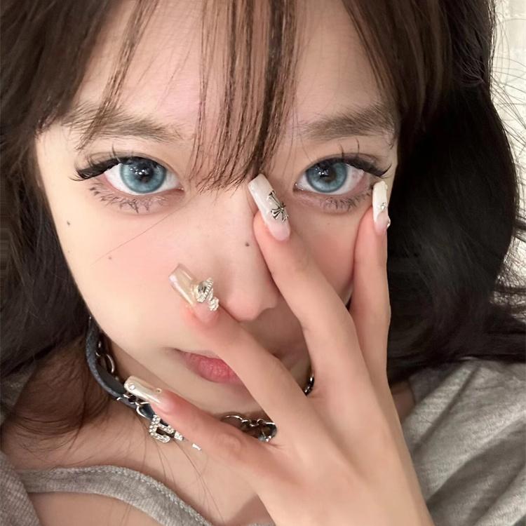 1pair JeweLens Omega Blue Green Colored Contact Lenses 14.2mm