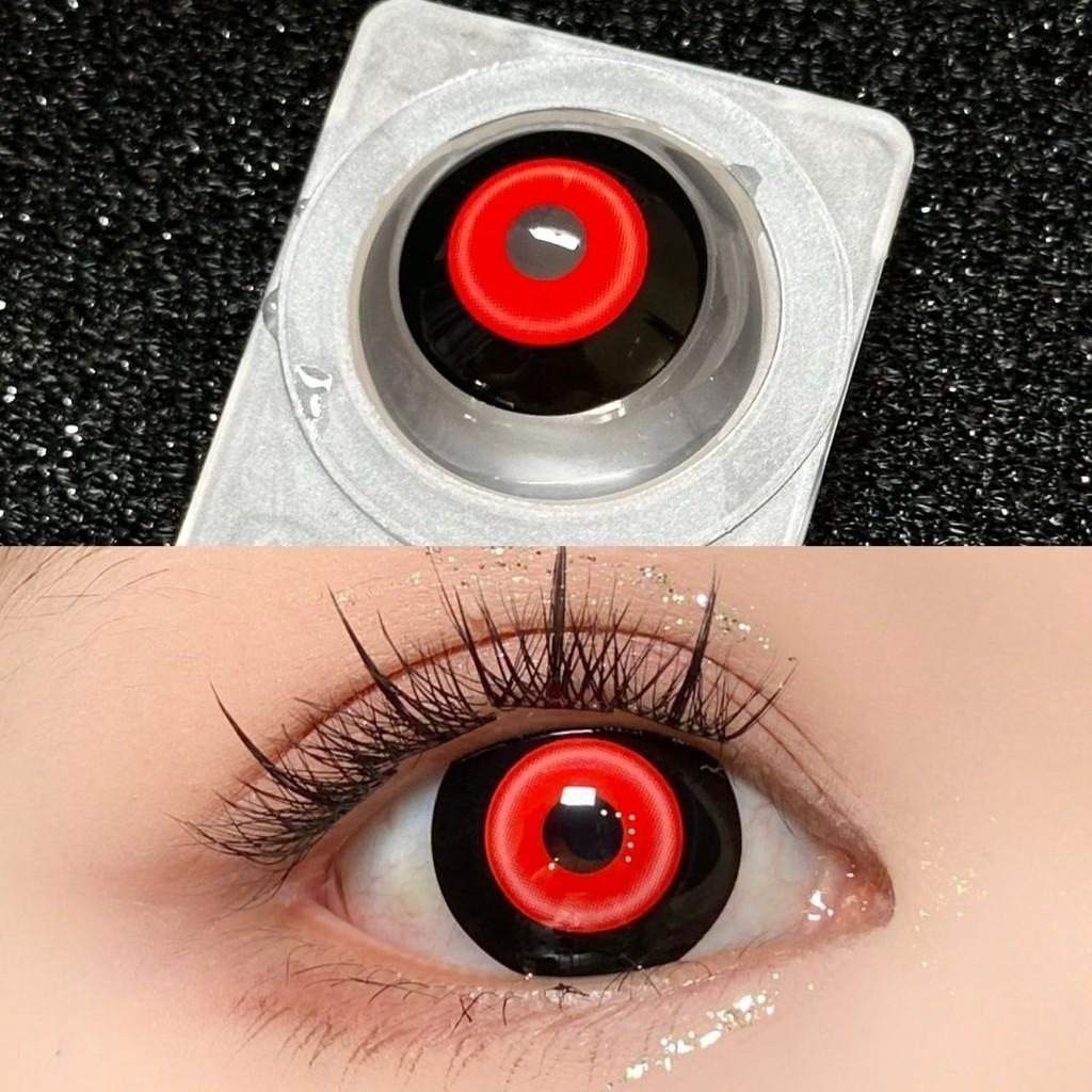 1pair Kaneki Ken Cosplay Colored Contact Lenses Halloween Contacts 14.4mm