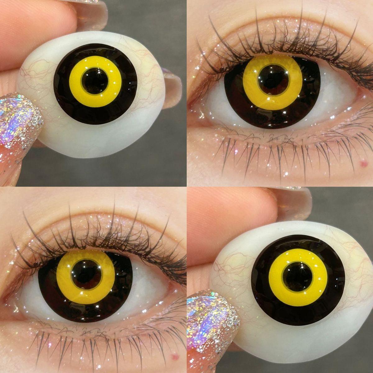 1pair Kaneki Ken Cosplay Colored Contact Lenses Halloween Contacts 14.4mm