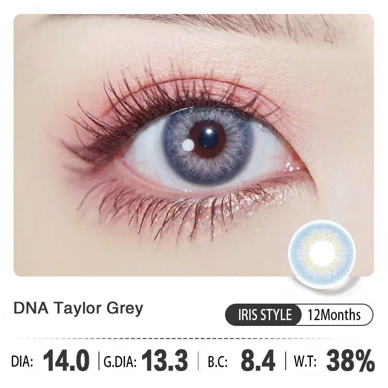 1pair Taylor Iris Color Contact Lens Cosmetic Softlens 12months