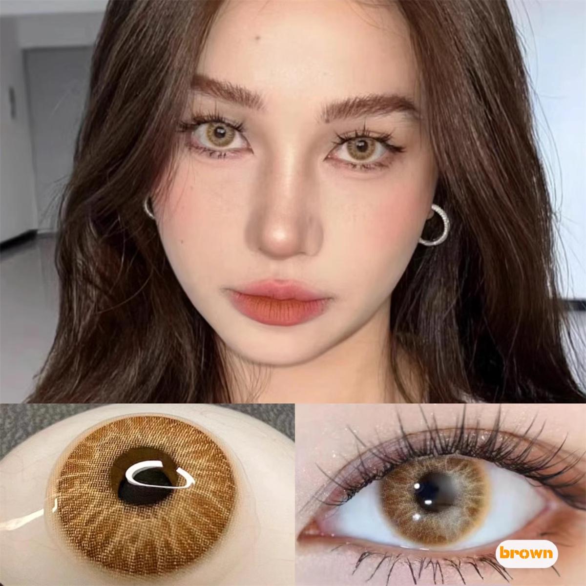 1pair Colored Contact Lenses Evileye Cat Pupil 14.2mm