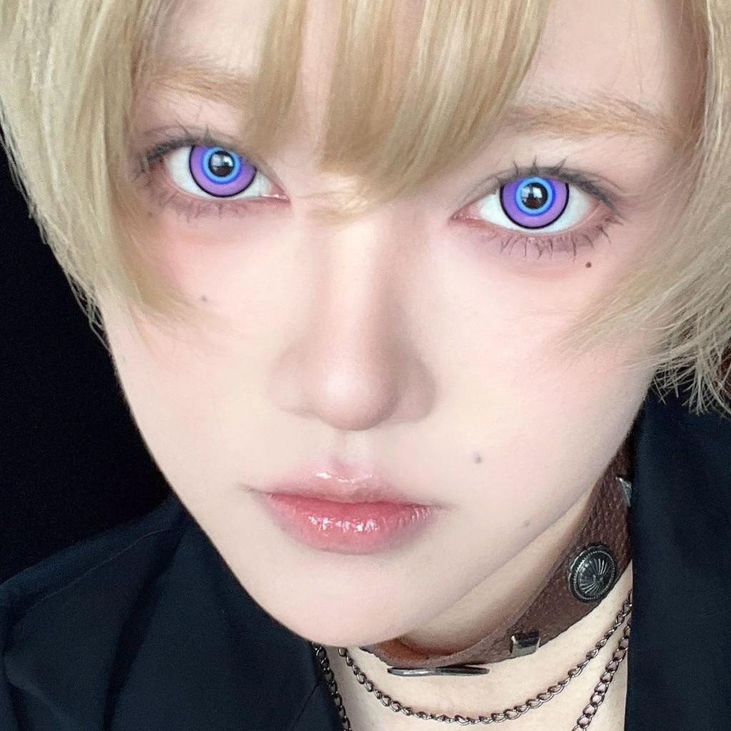 1pair Aventurine Cosplay Colored Contact Lenses Halloween Contacts Honkai Star Rail