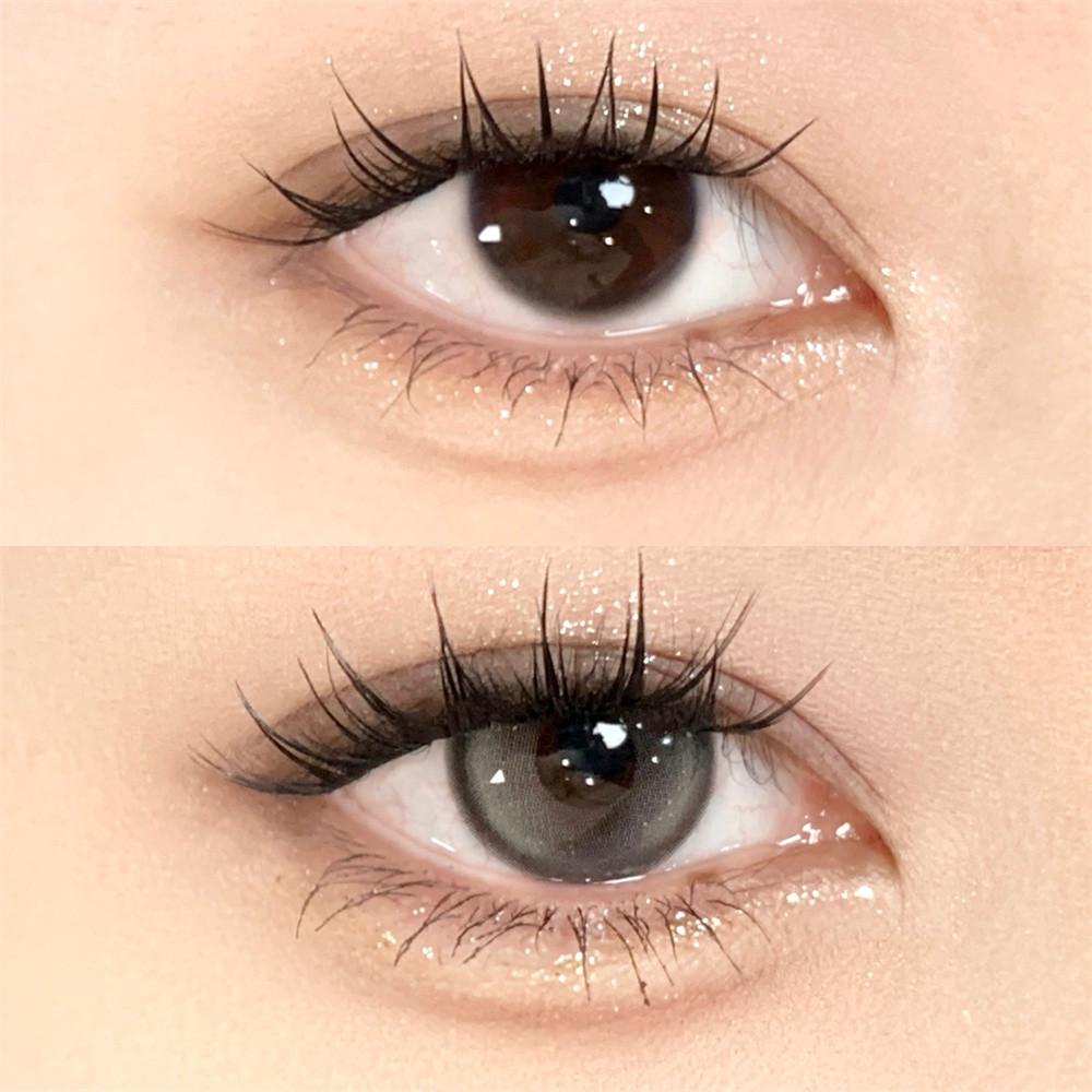 1pair Clock Gray Color Contact Lenses 14.2mm Softlens
