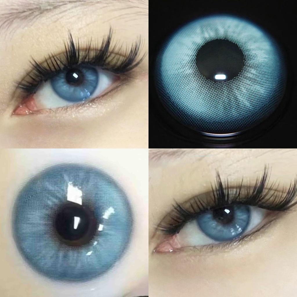 1pair Natural IceBlue Colored Contact Lenses