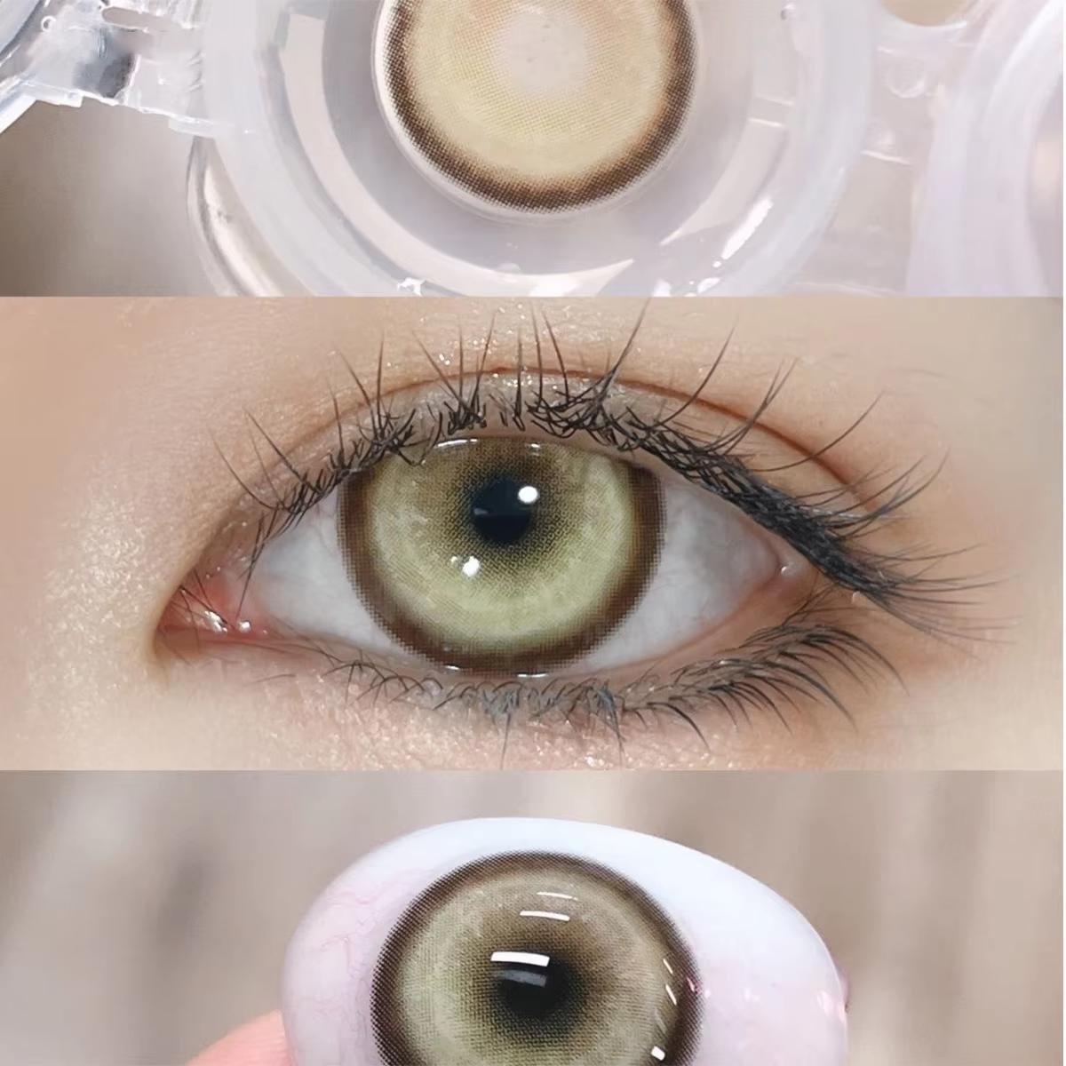 1pair Cosplay Red Gray Pink Colored Contact Lenses Halloween Scary lens Softlens 14.5mm