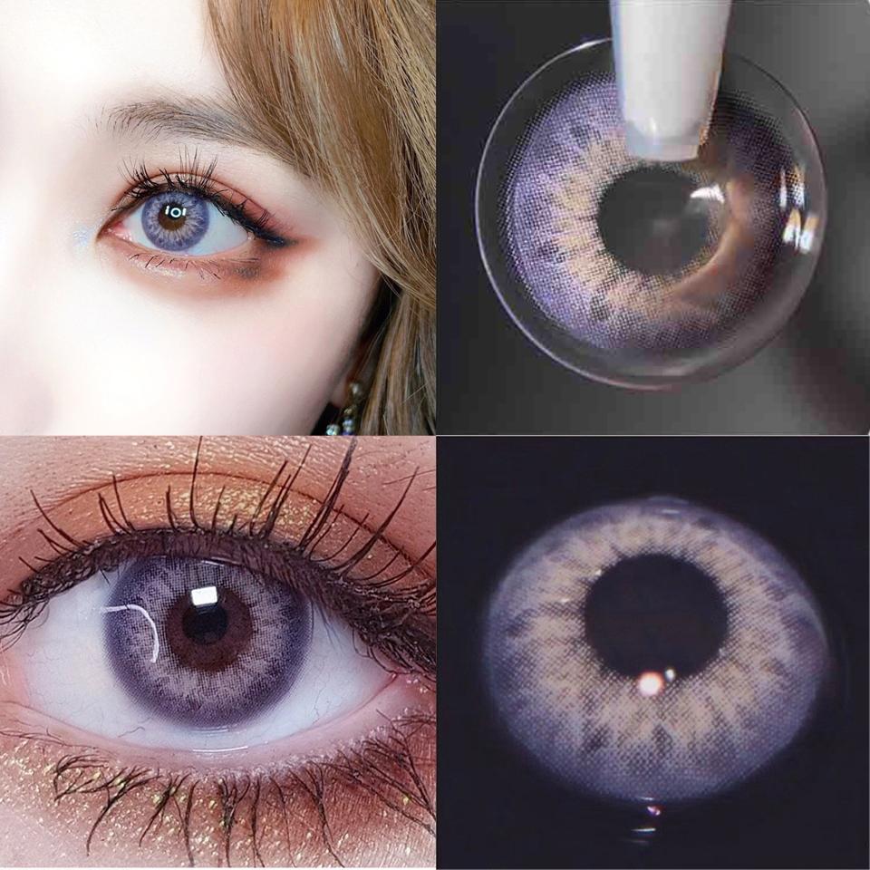 1pair Taylor Iris Color Contact Lens Cosmetic Softlens 12months