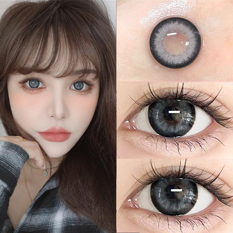 JeweLens Enlarge Contact Lenses 14.4mm Gray Brown
