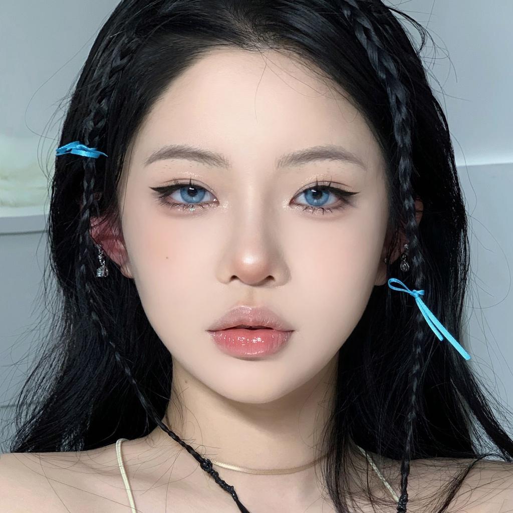 1pair Natural IceBlue Colored Contact Lenses