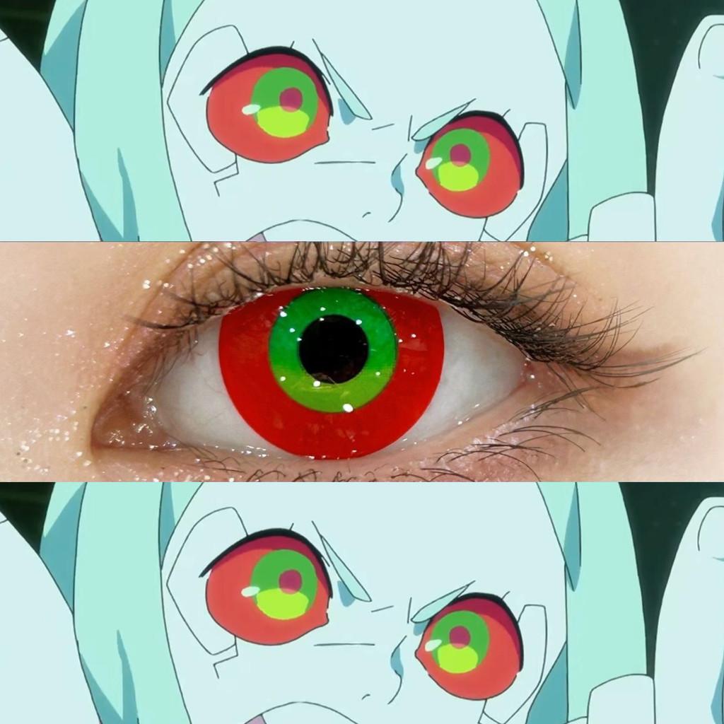 1pair Rebecca Cosplay Color Contact Lenses Halloween Contacts 12months