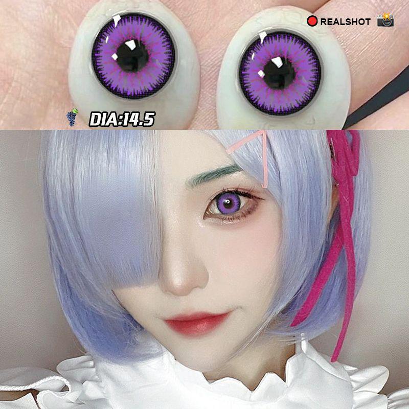 1pair Cosplay Halloween Colored Contact Lenses 14.4mm
