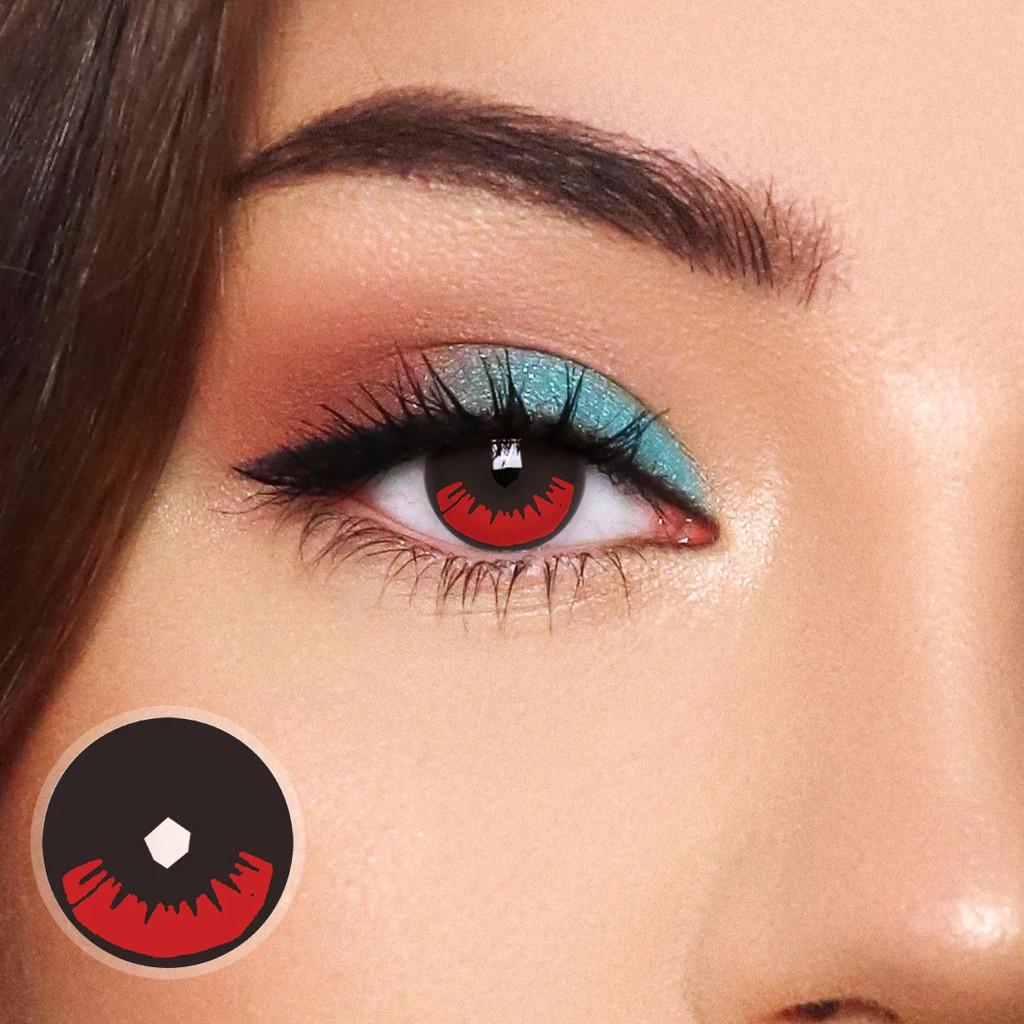 1pair DemonSlayer Douma Nezuko Cosplay Color Contact Lenses Halloween Scary lens Softlens