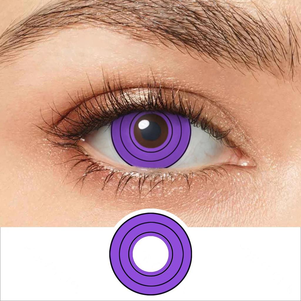 1pair Red Color Contact Lenses Naruto Uchiha Sharingan Itachi Sasuke Kakashi Madara Cosplay Anime Accessories