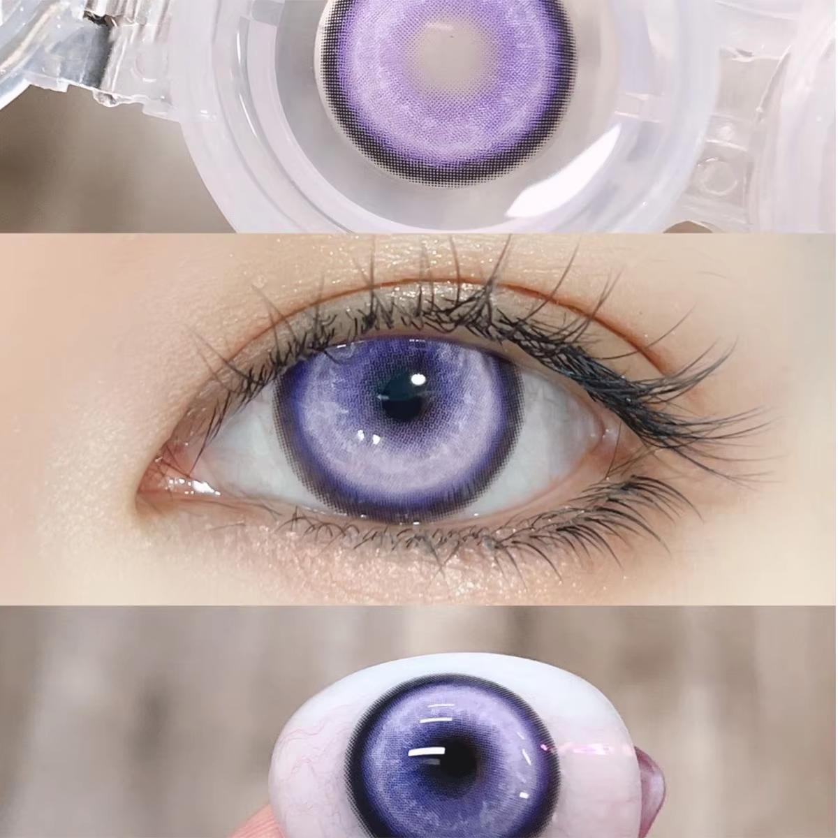 1pair Cosplay Red Gray Pink Colored Contact Lenses Halloween Scary lens Softlens 14.5mm