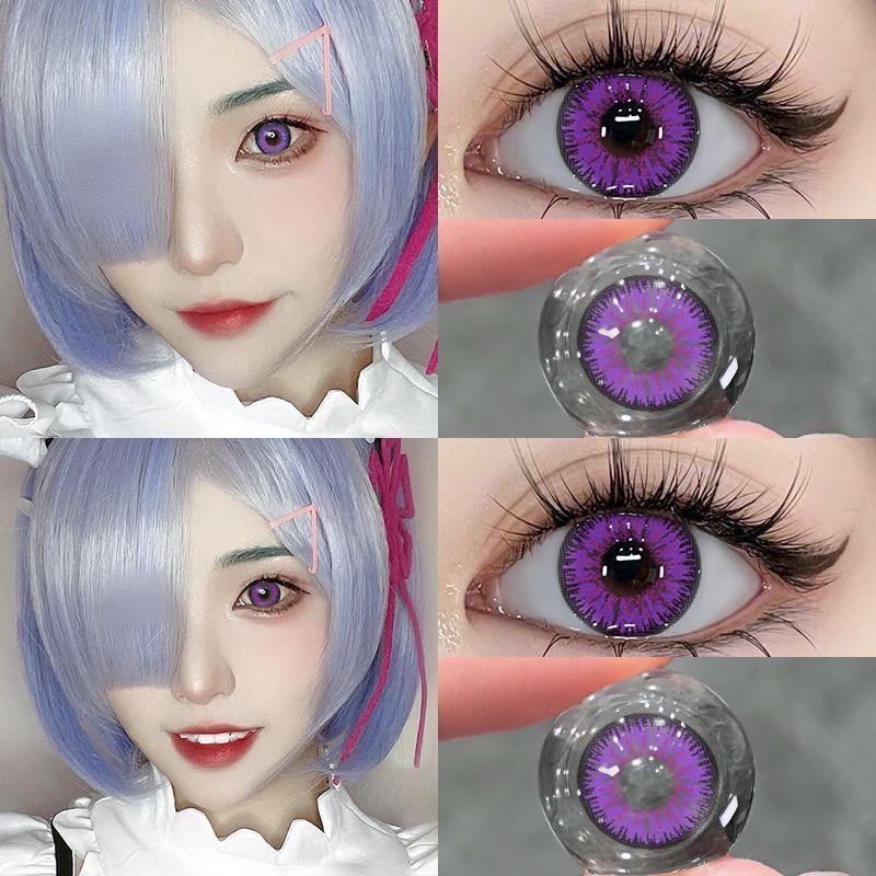 1pair Cosplay Halloween Colored Contact Lenses 14.4mm