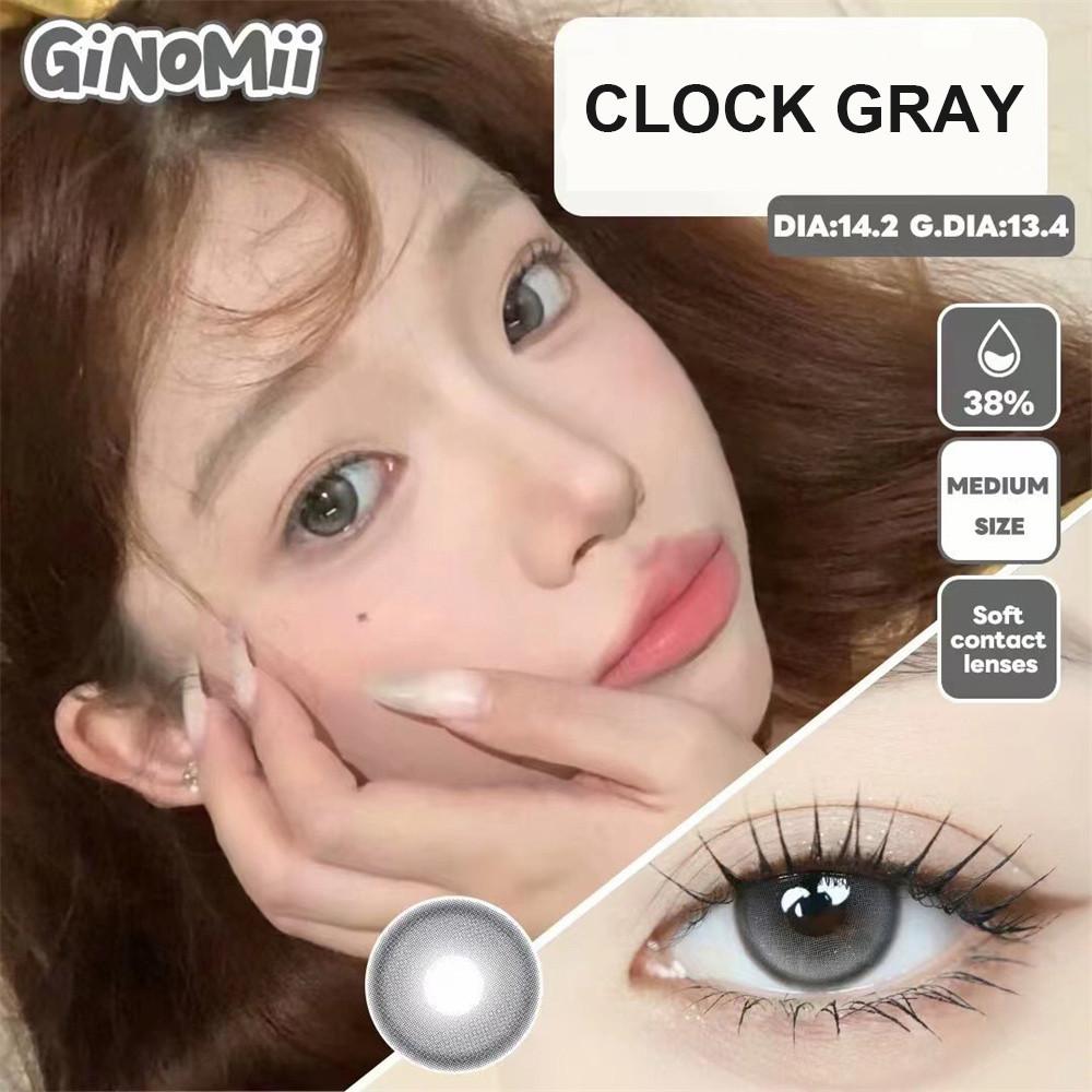 1pair Clock Gray Color Contact Lenses 14.2mm Softlens