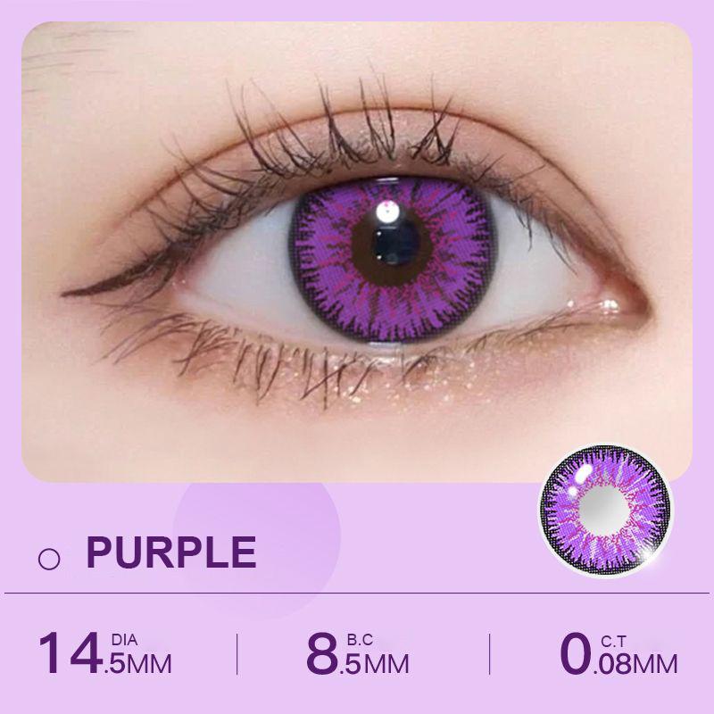 1pair Cosplay Halloween Colored Contact Lenses 14.4mm