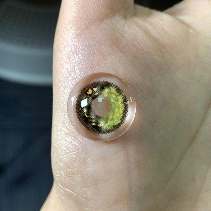 JeweLens Green Contact Lenses 14.4mm Enlarge Pupil