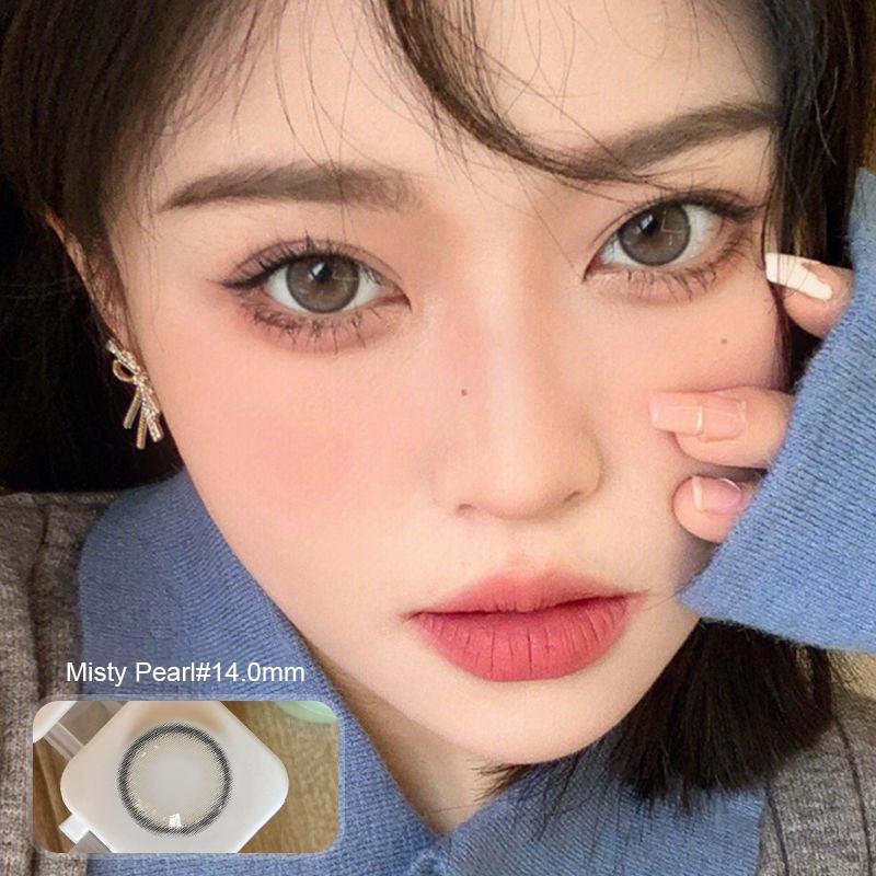 1pair Misty Pearl Colored Contact Lenses Cosmetic Softlens