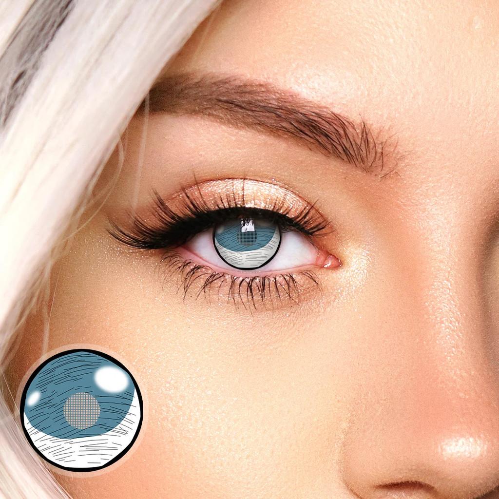 1pair DemonSlayer Douma Nezuko Cosplay Color Contact Lenses Halloween Scary lens Softlens