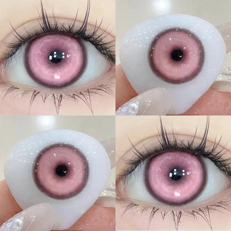JeweLens Cosplay Color Contact Lenses Halloween Anime Softlens Koi White Silver Pupil