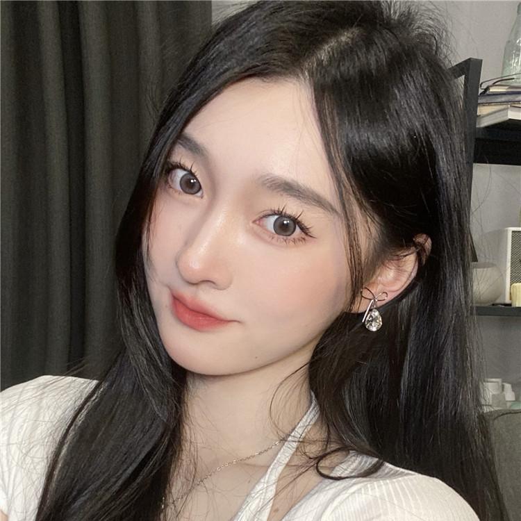 1pair Natural Gray Choco Colored Contact Lenses 14.2mm Softlens 12months
