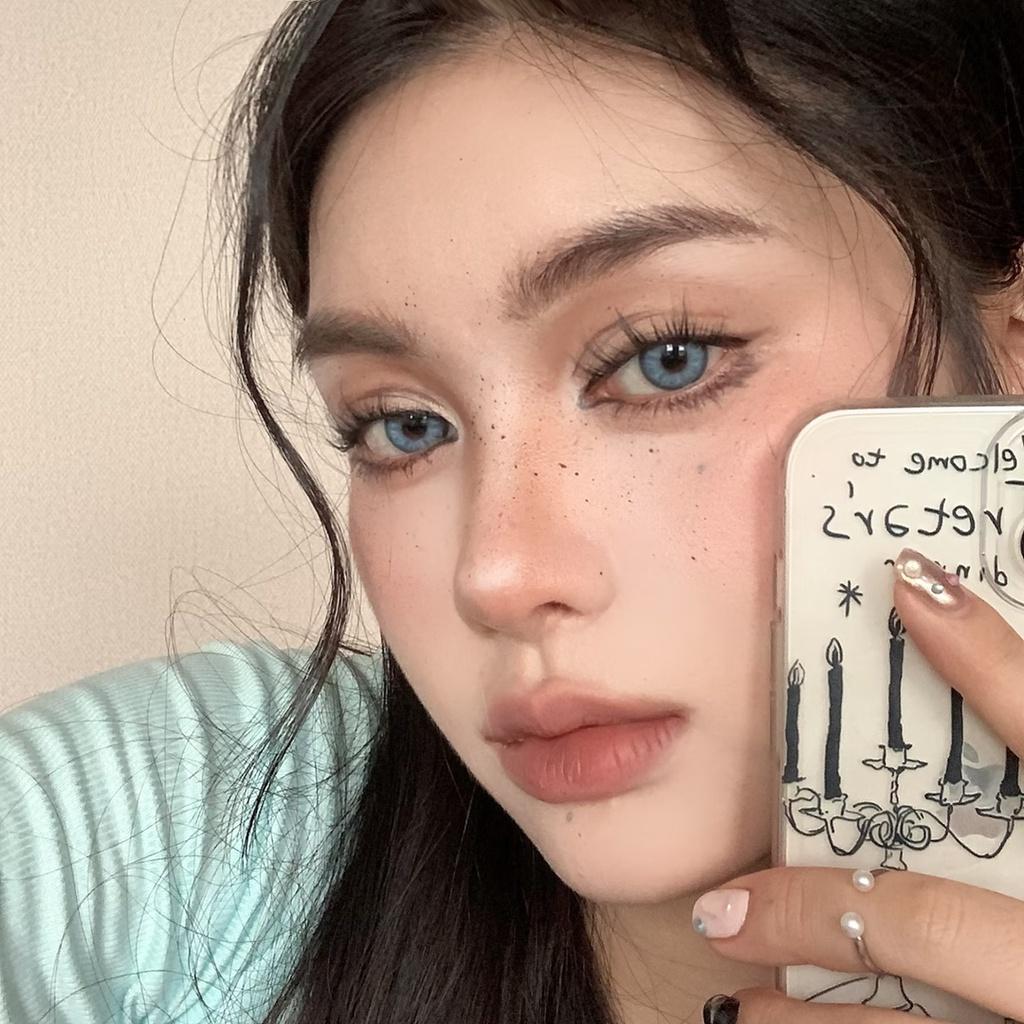 1pair Natural IceBlue Colored Contact Lenses