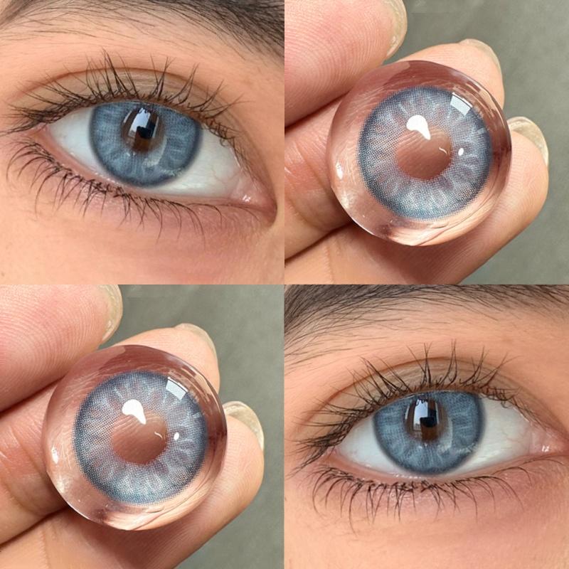 1pair Natural IceBlue Colored Contact Lenses