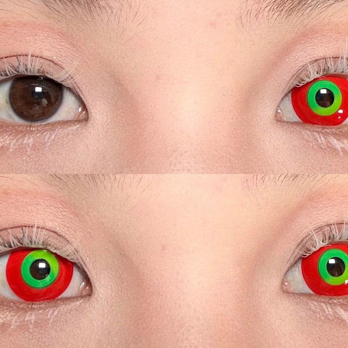 1pair Kaneki Ken Cosplay Colored Contact Lenses Halloween Contacts 14.4mm