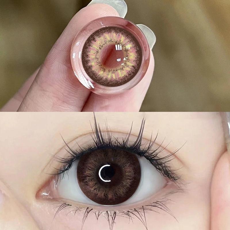 JeweLens Enlarge Contact Lenses 14.4mm Gray Brown