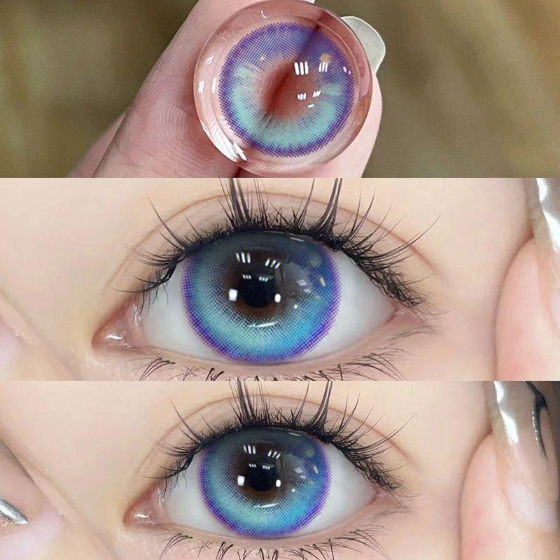 1pair Yashiro Nene Cosplay Colored Contact Lenses 12months