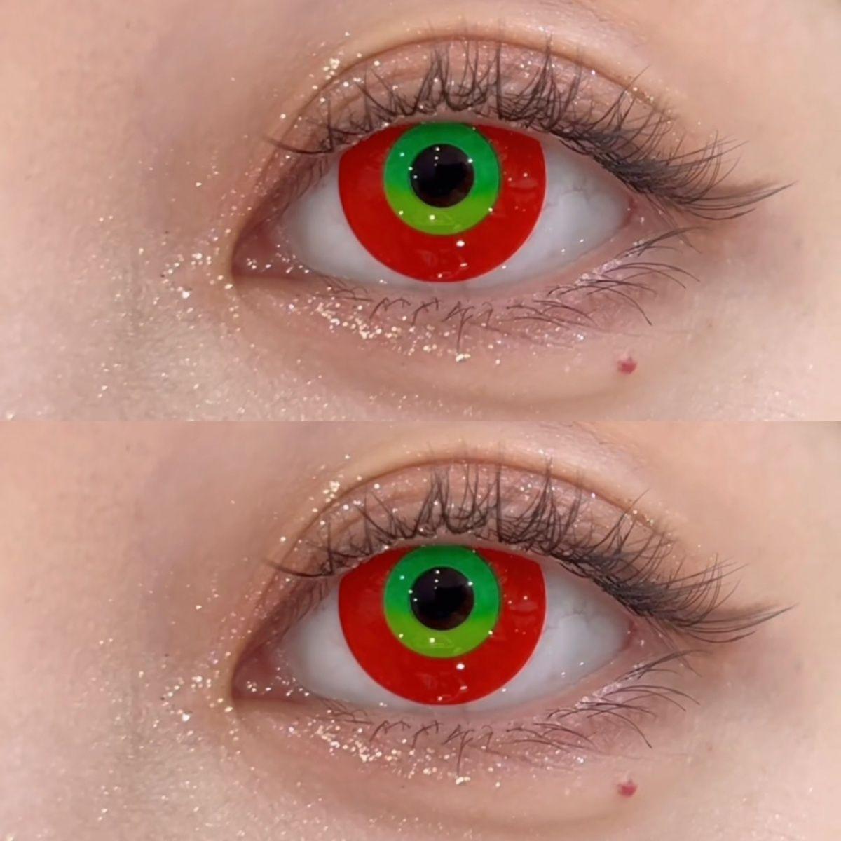 1pair Kaneki Ken Cosplay Colored Contact Lenses Halloween Contacts 14.4mm