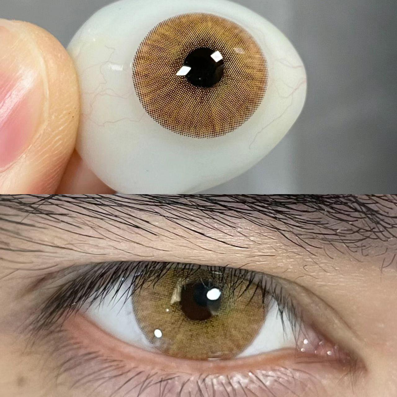 1pair Snake Queen Green Colored Contact Lenses 14.4mm
