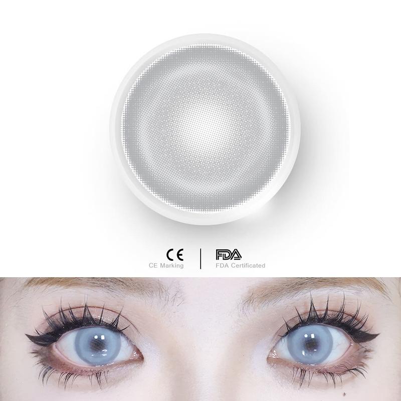 1pair Cosplay Red Gray Pink Colored Contact Lenses Halloween Scary lens Softlens 14.5mm