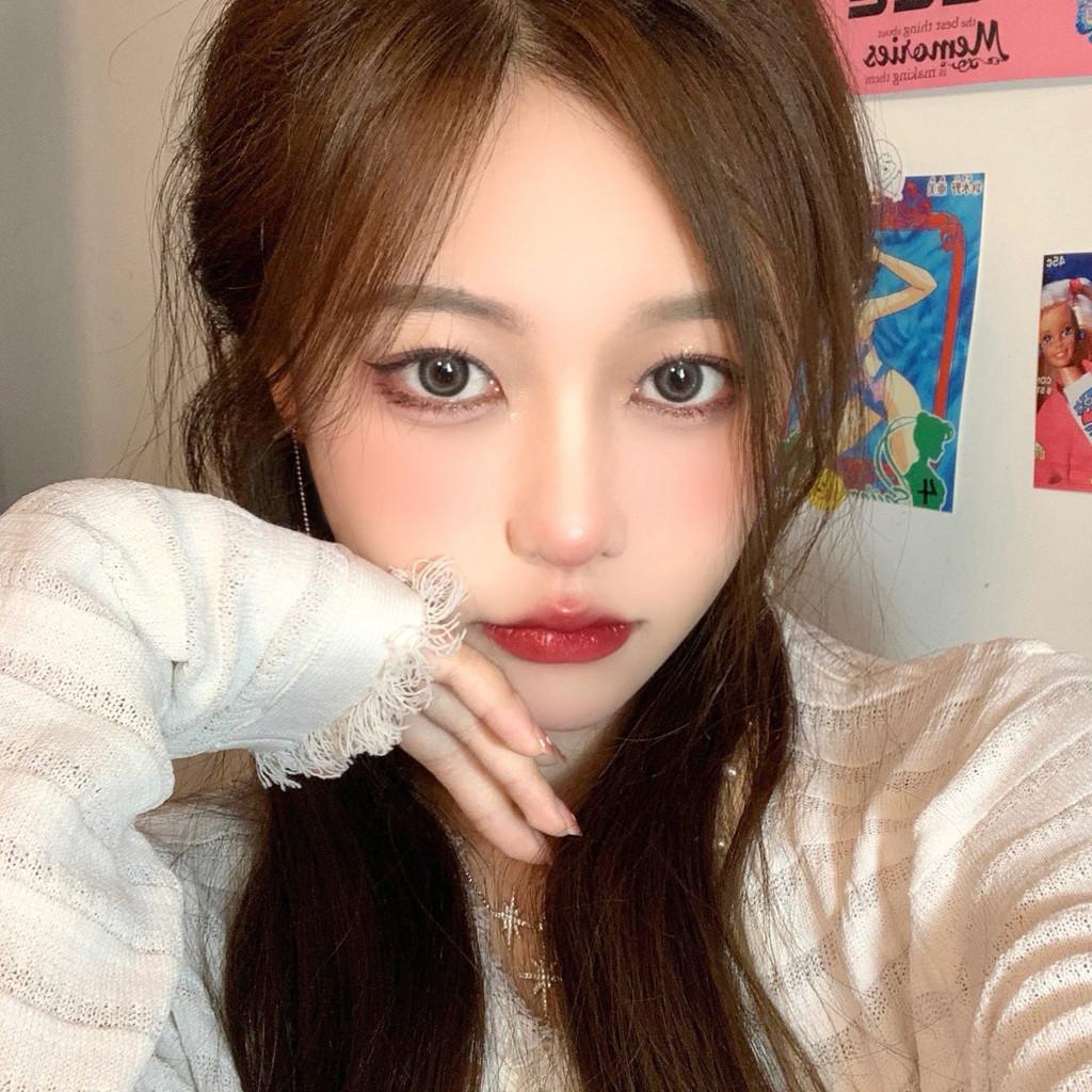 1pair Breeze Gray Brown Colored Contact Lenses 14mm Softlens