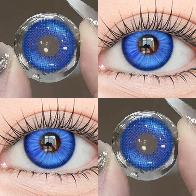 JeweLens 1pair Cosplay Blue Color Contact Lenses Purple Cosmetic Softlens 14.5mm