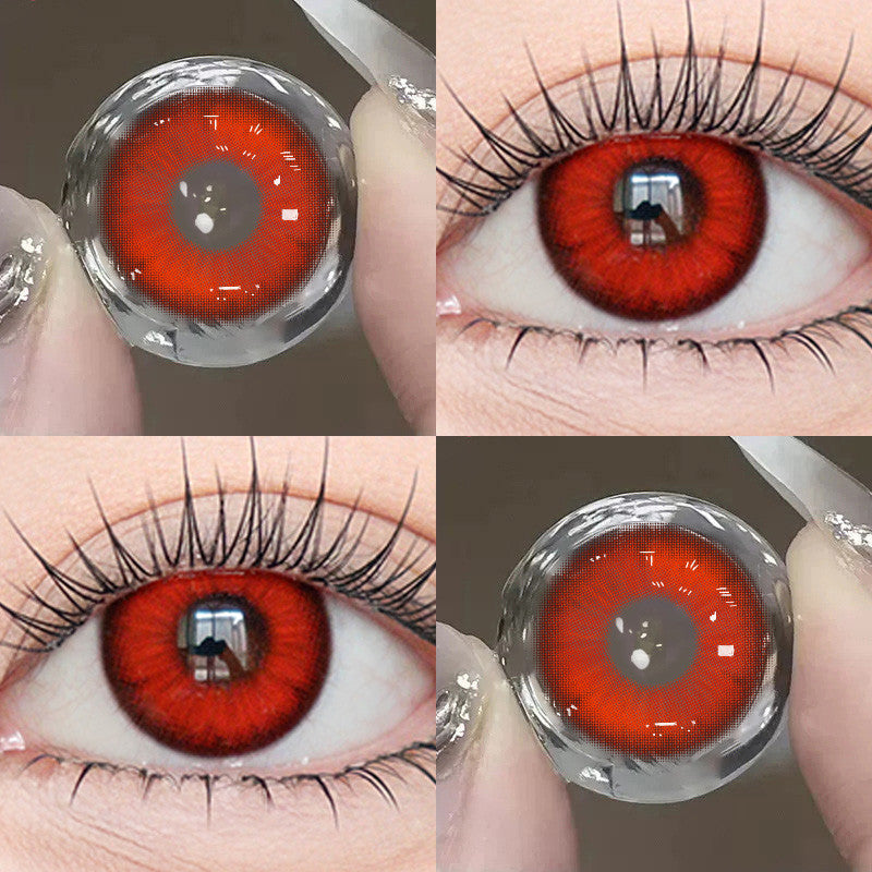 JeweLens 1pair Cosplay Red Color Contact Lenses Vampire Cosmetic Softlens