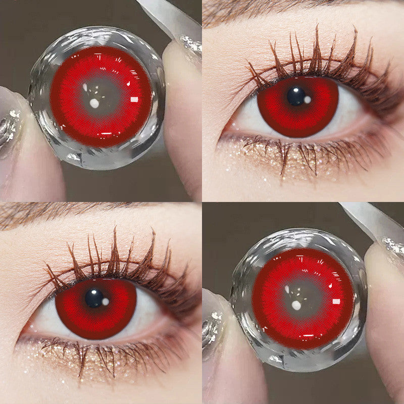 JeweLens 1pair Cosplay Red Color Contact Lenses Vampire Cosmetic Softlens