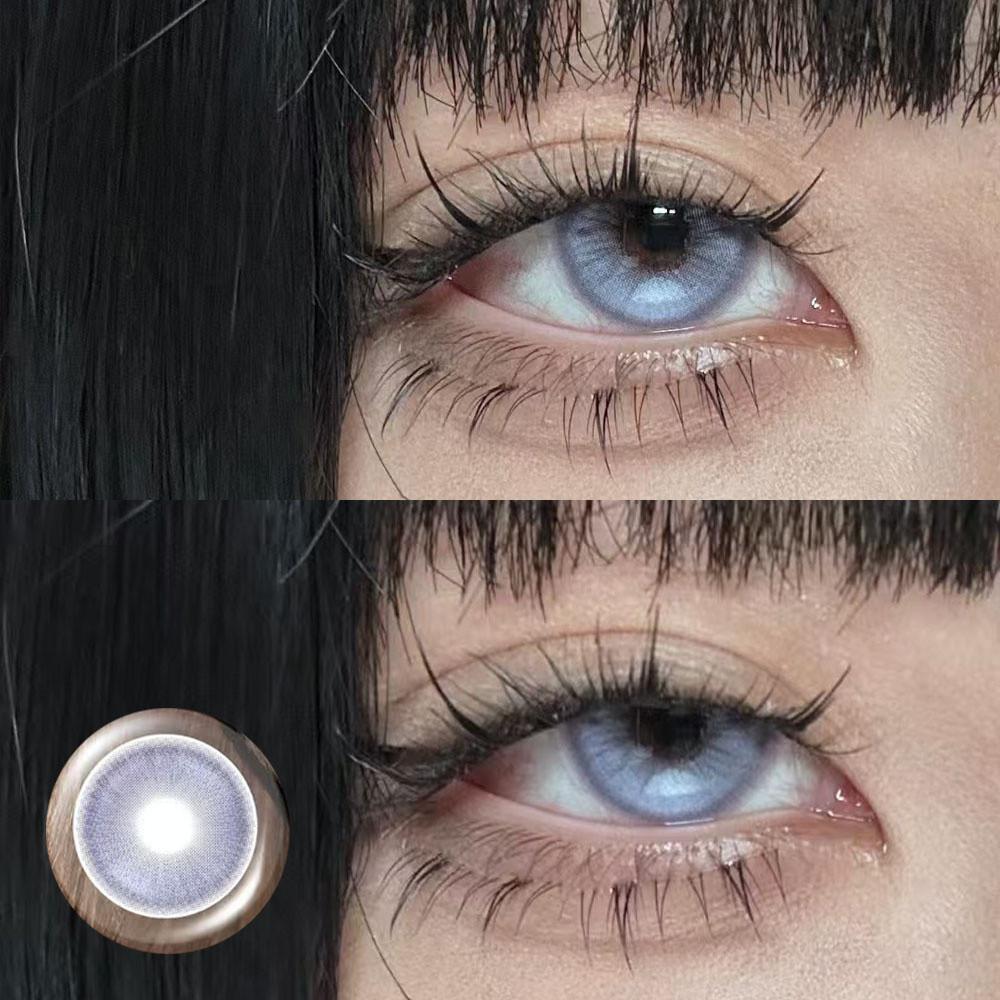 Isoralook 2pcs/1pair Watery Color Contact Lenses 14.5mm Softlens