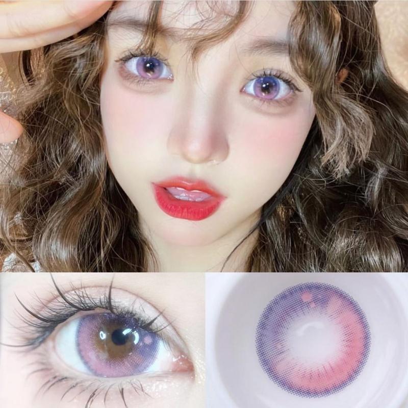 JeweLens 2 peças/1 par Cosplay Lentes de contato coloridas Eyemakeup Colorido Anime Bling Pupil 