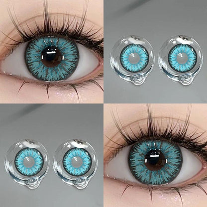 [COD] 1 par de lentes de contacto de colores para Halloween, cosplay, 14,4 mm