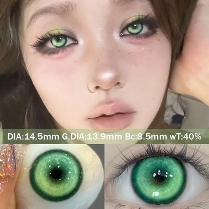 1pair Cosplay BLUE LOCK Color Contact Lenses Halloween Scary Lens Softlens 14.5mm