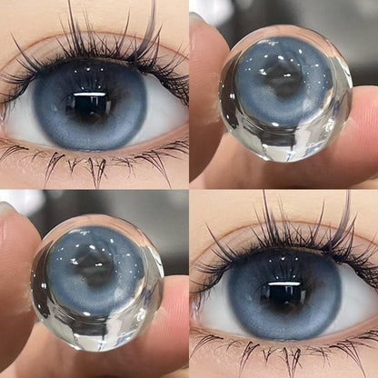 2pcs/1pair Natural Highlight Colored Contact Lenses 14.4mm Softlens