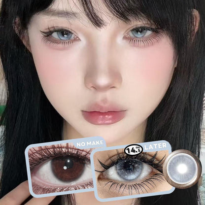 Isoralook 2pcs/1pair Watery Color Contact Lenses 14.5mm Softlens